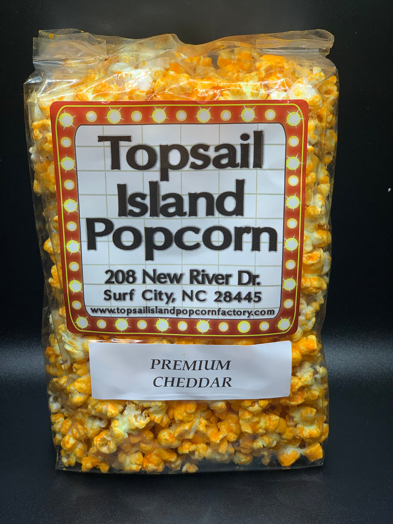 PREMIUM CHEDDAR Topsail Island Popcorn Factory